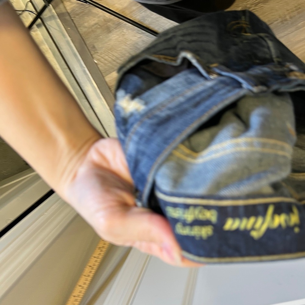 7 For All Mankind Women Josefina Jeans Distressed Boyfriend Blue 31 - Picture 13 of 16